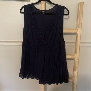 Torrid Navy Blue Tank Top